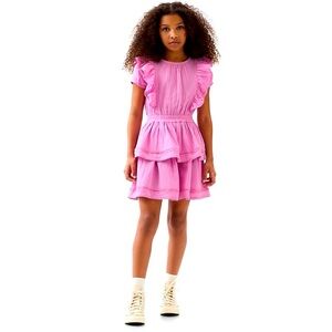 GAP Kids, Pink Ruffled Kids Dress, Size XS (4-5), New Without Tags